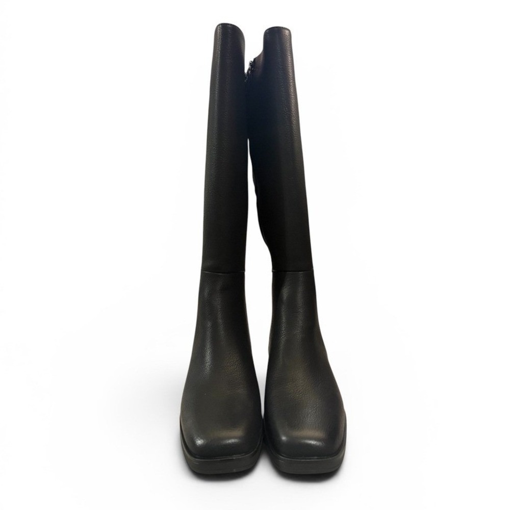 Aerosoles Darlo Black Knee High Boots Square Toe Block Heel Womens 7M A1926 - Picture 3 of 7